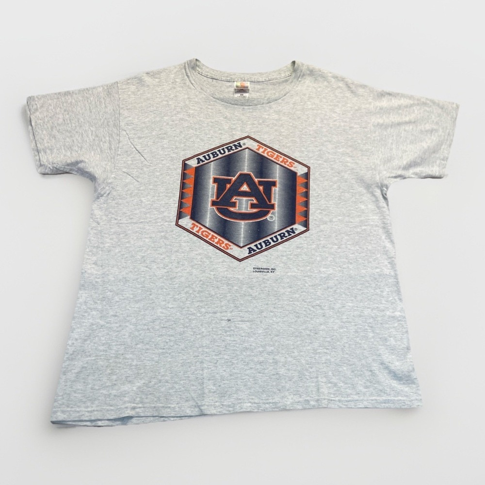 Auburn Tigers Shirt Men's XL Vintage Y2k Gray War Eagle 90s Distressed